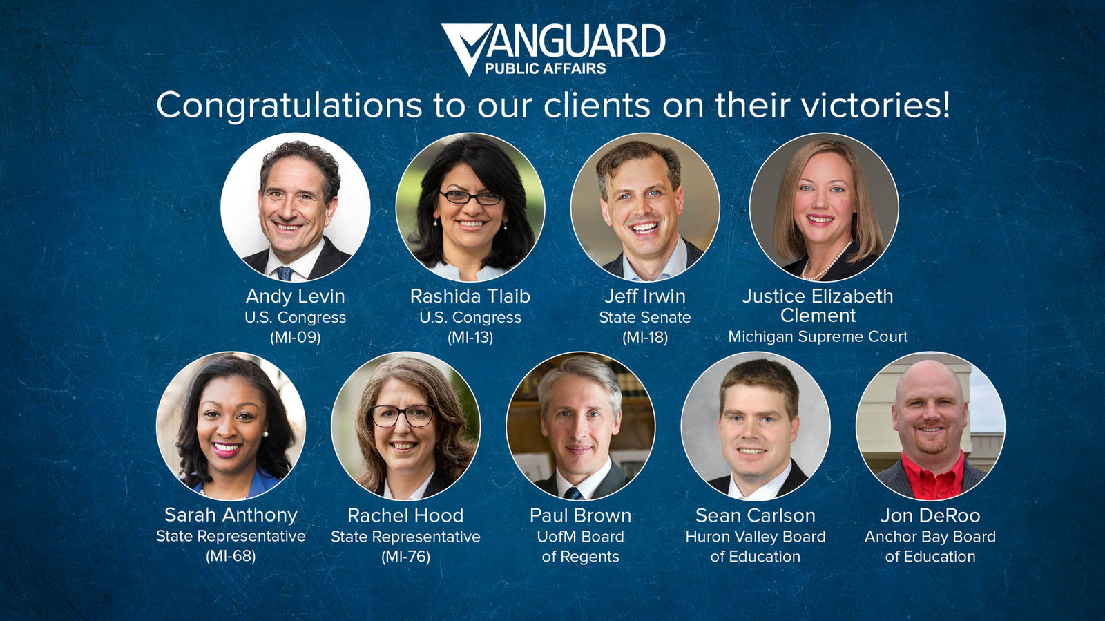 Vanguard Clients Score Election Day Victories Across Michigan