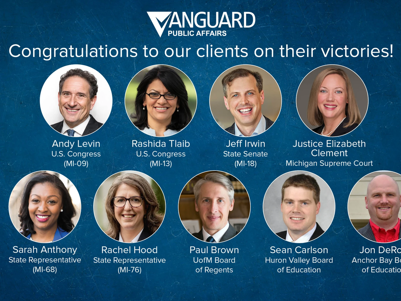 Vanguard Clients Score Election Day Victories Across Michigan